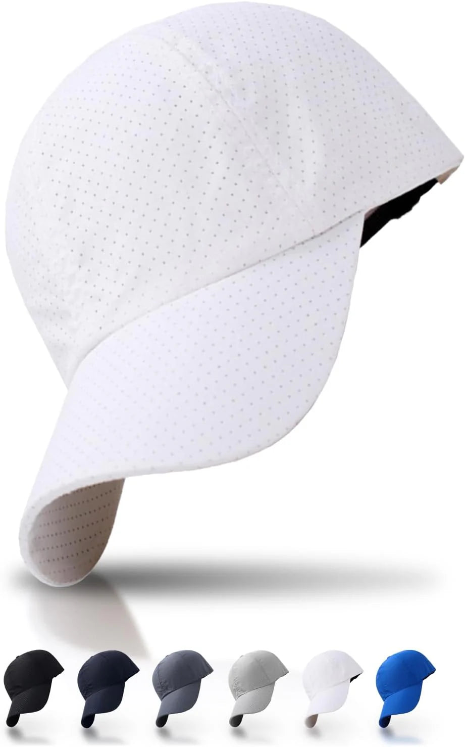 [hichago] ランニング キャップ メンズ メッシュキャップ 【しっかりフィットしてズレにくい】 男女兼用 レディース 超軽量 通気性 速乾 ジョギング ウォーキング 薄手 UVカット