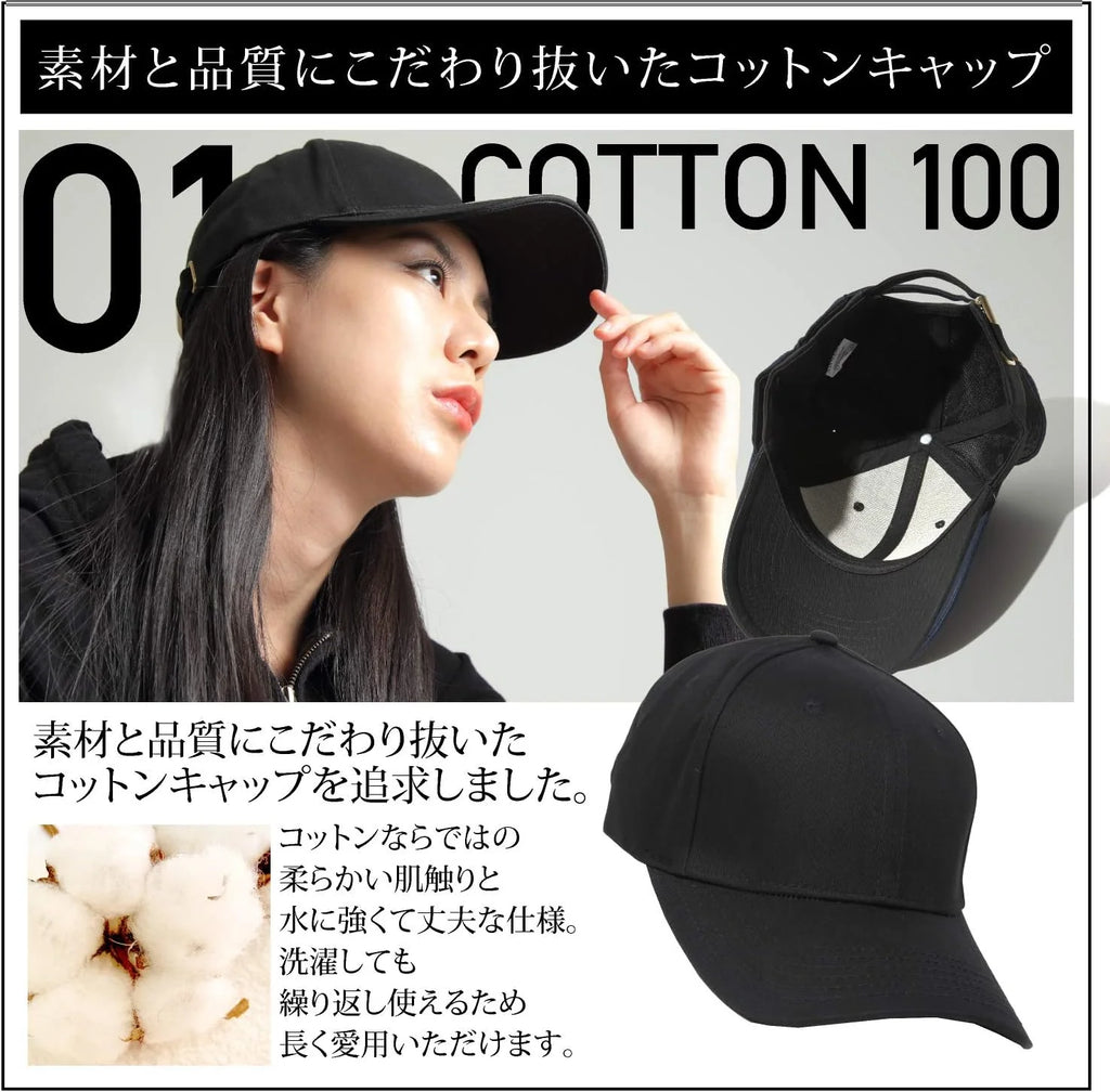 [サヴィルマン] 【UVカット】 キャップ メンズ 無地帽子 ぼうし cap コットン 100% ランニング スポーツ 野球帽 大きいサイズ