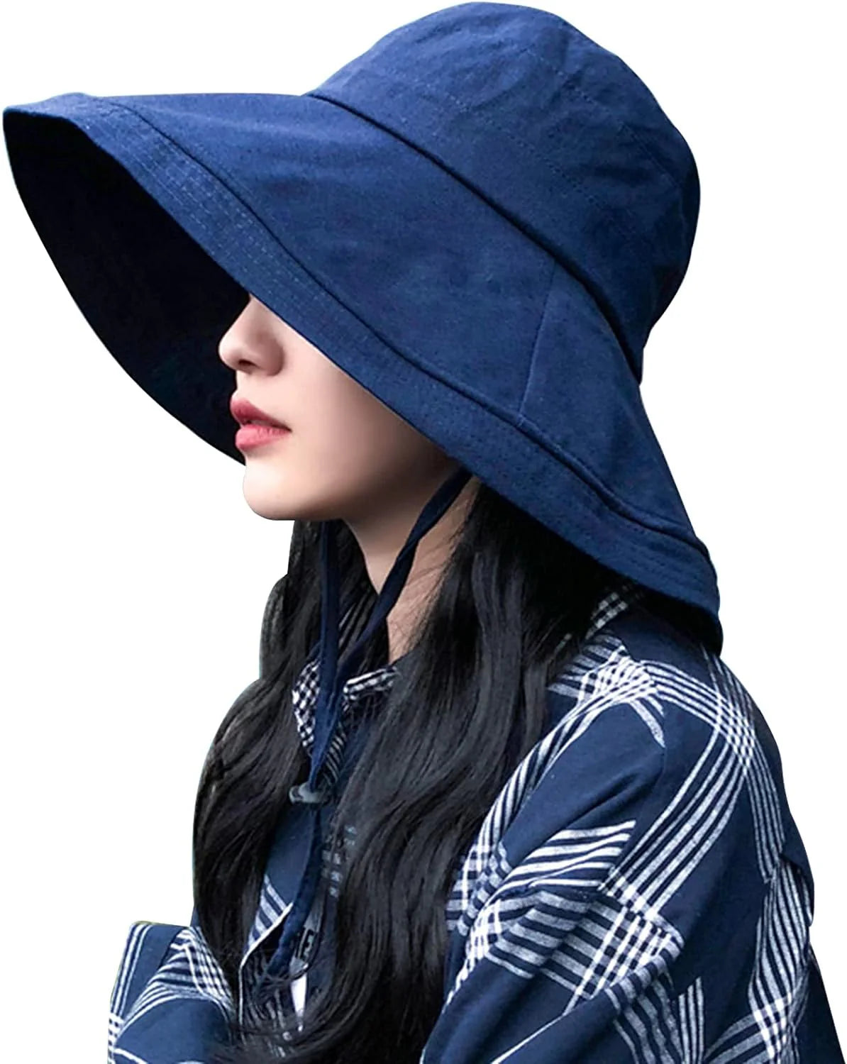 UVカット帽子 つば広 小顔効果 マジックテープ調節 あご紐 風で飛ばない 紫外線カット レディースハット 大きいサイズ 折りたたみ 携帯便利 アウトドア 自転車 春夏 日焼け防止 スカラハット