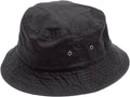 [ニューハッタン]NEWHATTAN ストーンウォシュ バケットハット 1500 ブラック L/XL(60cm～61cm) [並行輸入品]