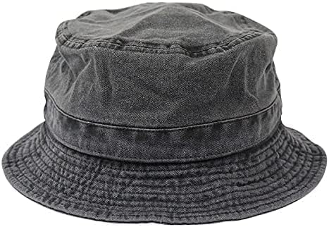 [ニューハッタン] バケットハット メンズ レディース 帽子 100% cotton pigment dyed bucket hat ブランド 後染め 無地 ユニセックス [並行輸入品]