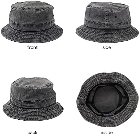 [ニューハッタン] バケットハット メンズ レディース 帽子 100% cotton pigment dyed bucket hat ブランド 後染め 無地 ユニセックス [並行輸入品]